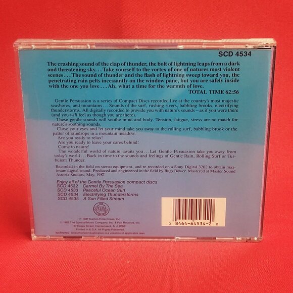 Electrifying Thunderstorms Gentle Persuasion The Sounds of Nature CD 1987 - Picture 2 of 8